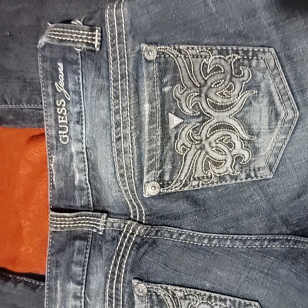 Guess Low Rise Daredevil Bootcut Jeans 26 - Picture 4 of 5